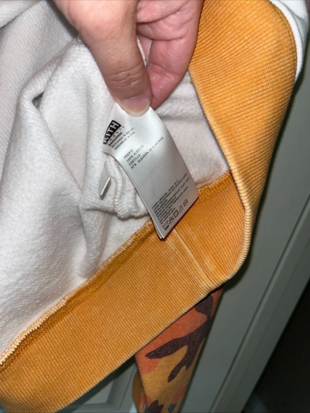 Kith Authentic 100% Campfire Landscape Hoodie in Rose Pink, Mustard & Navy XXL - Picture 6 of 11